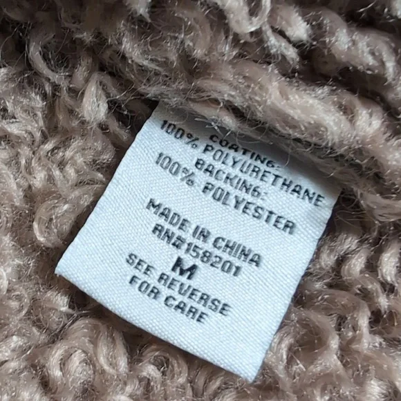 NWT Cali 1850 Urban Outfitters Faux Leather/Sherpa Vest Size Medium - Picture 6 of 9